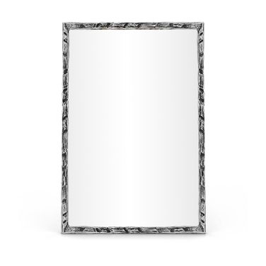 Hammer Iron Mirror In Silver