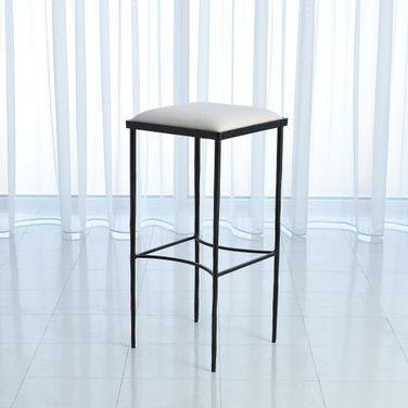 Hammered Bar Stool In Black