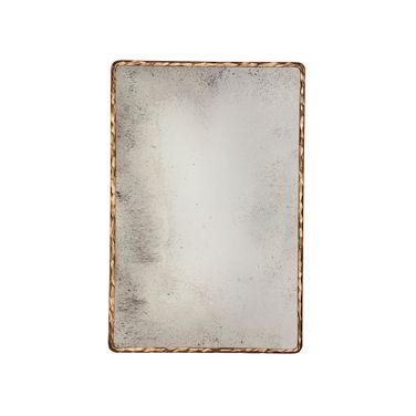 Hammered Edge Gold Mirror