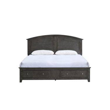 Hammond Farmhouse Storage Queen Bed in Gray