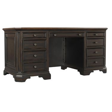 Hampton 66 Inch Executive Desk In Black