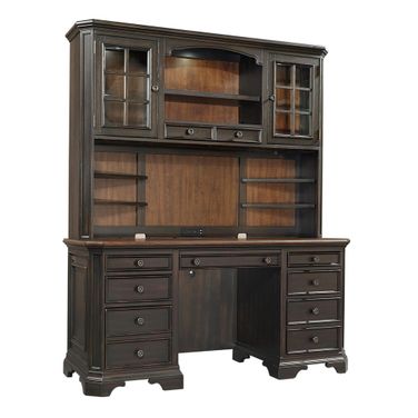 Hampton Credenza And Hutch In Black