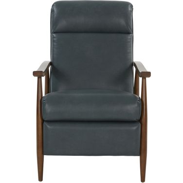 Hampton Push Thru The Arms Recliner In Bluegray