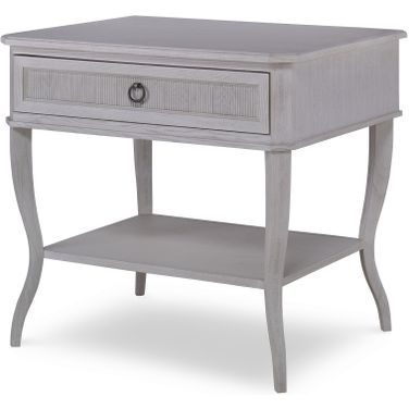 Hampton Single Drawer Nightstand In Chalk