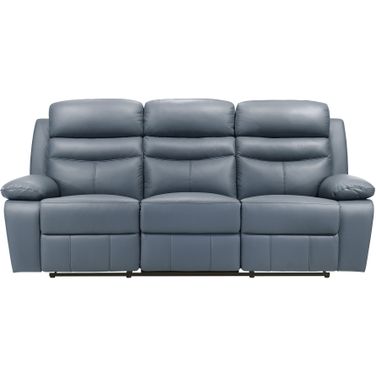 Hancock Double Reclining Sofa In Blue