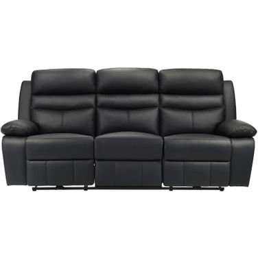 Hancock Power Double Reclining Sofa In Black