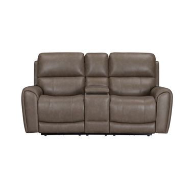 Hancock Zero Gravity Power Reclining Console Loveseat with Headrest and Footrest In Bette Hazel