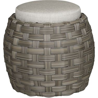 Hanley Outdoor Stool In Gray and Tan