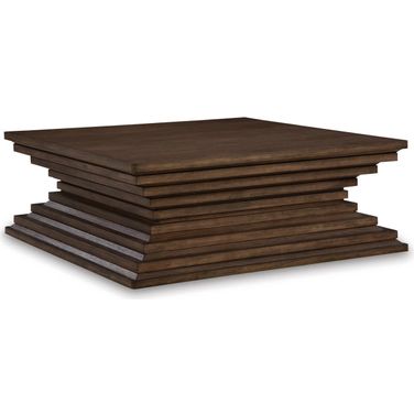 Hannodream Coffee Table In Warm Brown