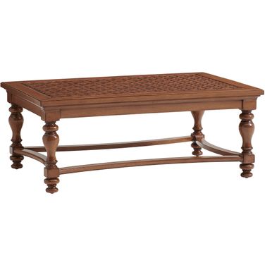 Harbor Isle Rectangular Cocktail Table In Walnut