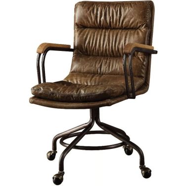 Harith II Vintage Whiskey Leather Executive Office Chair