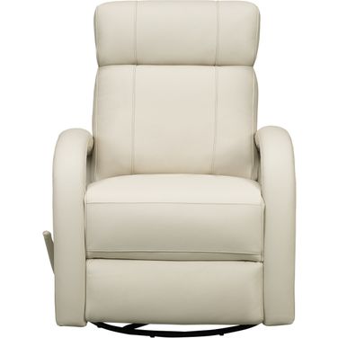 Harlee Swivel Glider Recliner In Cream