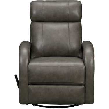 Harlee Swivel Glider Recliner In Gray