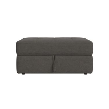 Harleigh Storage Ottoman In Ash and Black