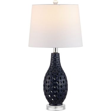Harlem Ceramic Table Lamp in Navy