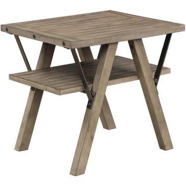 Harlocke End Table In Gray