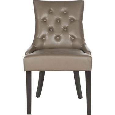 Harlow Clay and Espresso Tufted Ring Chair Set of 2