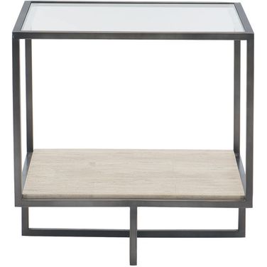Harlow Metal Square End Table