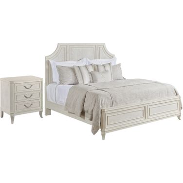 Harmony Panel Bedroom Set In Eggshell