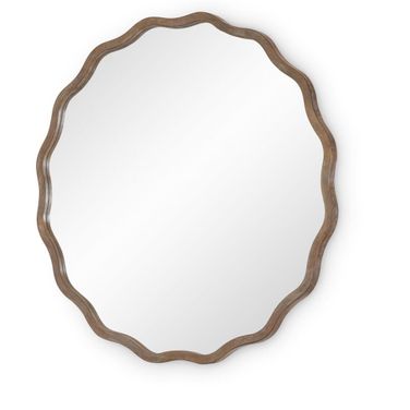 Harmony Round Mirror In Ovation Tweed