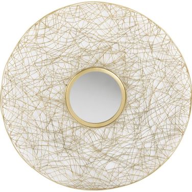 Harner Shiny Brass Finish Mirror
