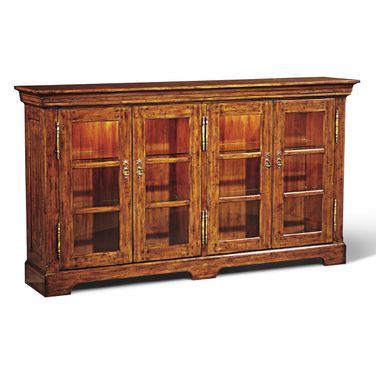 Harper Bookcase In Brown and Brass