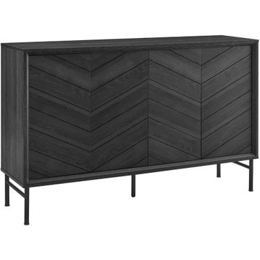 Harper Chevron Sideboard In Black