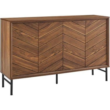 Harper Chevron Sideboard In Walnut