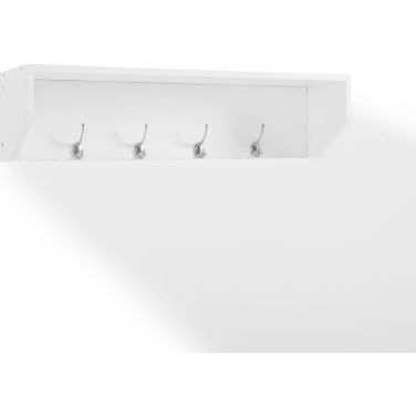 Harper Entryway Storage Shelf In White
