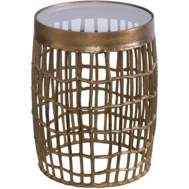 Harper Round Accent Table In Bronze