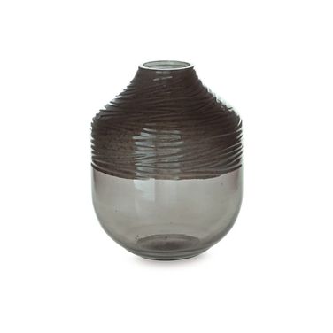Harpwick 10 Inch Vase In Iridescent Gray