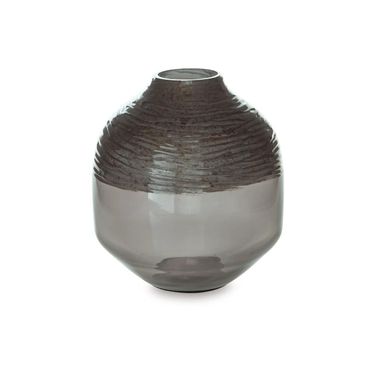 Harpwick 8 Inch Vase In Iridescent Gray