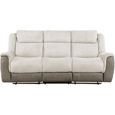 Harriette Double Reclining Sofa In Cream