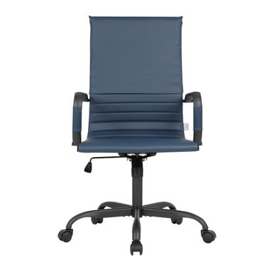 Harris High-Back Leather Office Chair In Black