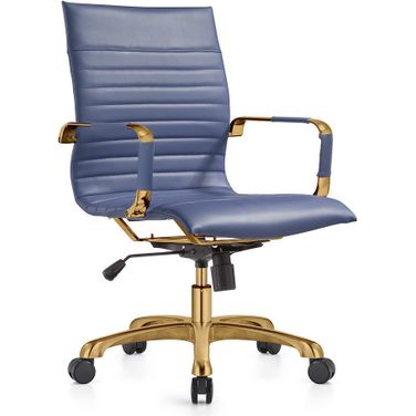 Harris Office Chair In Navy Blue