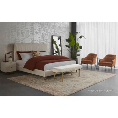 Harris Youth Platform Bedroom Set In Casablanca Cloud