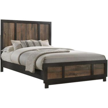 Harrison Walnut King Panel Bed