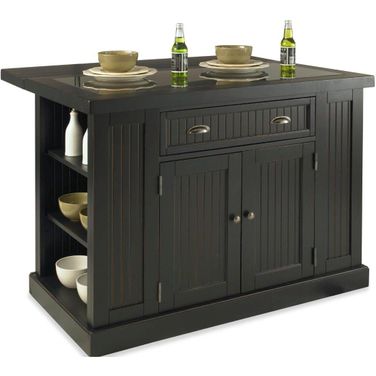 Hartford Black Kitchen Island