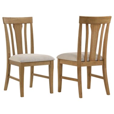 Hartville Dining Side Chair Set of 2 In Natural Light Brown