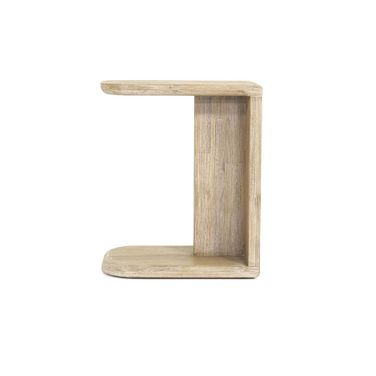 Haru C-Shaped Side Table In Sand Wash