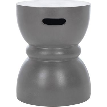 Haruki Dark Grey Concrete Accent Table