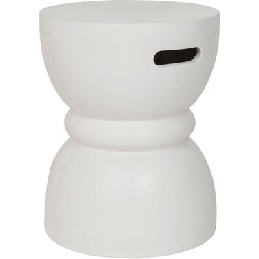 Haruki Ivory Concrete Accent Table