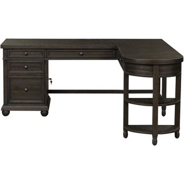 Harvest Home Opt L Shaped Desk Set In Chalkboard