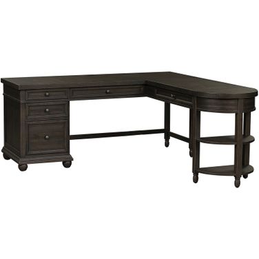 Harvest Home L-Shaped Desk W/ Hutch (Chalkboard)