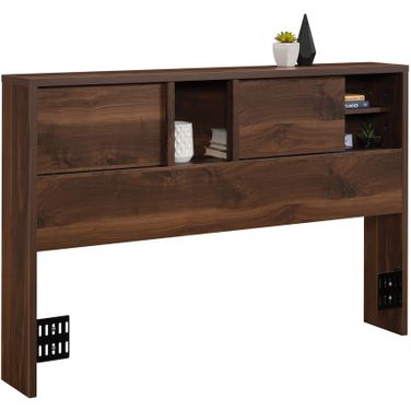 Harvey Park Full Or Queen Bookcase Headboard In Grand Walnut