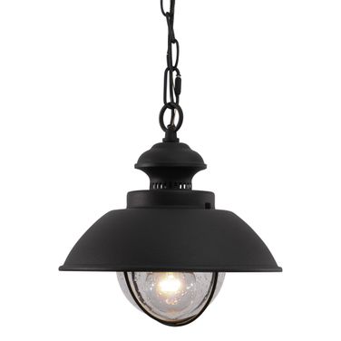 Harwich 10 Inch Outdoor Pendant In Textured Black
