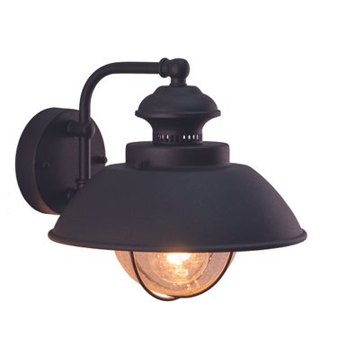 Harwich 10 Inch Outdoor Wall Light In Textured Black