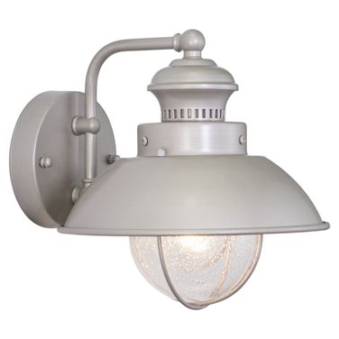 Harwich 8 Inch Outdoor Wall Light In Brushed Nickel