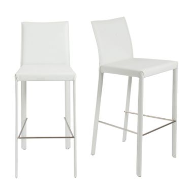 Hasina Barstool Set of 2 In White