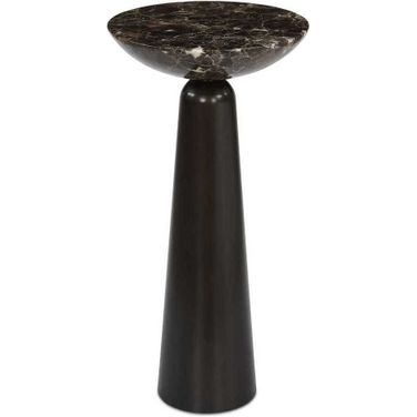 Hastings Marble Accent Table In Brown